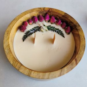 British Tea Rose Candle - Luxe Wooden Candles