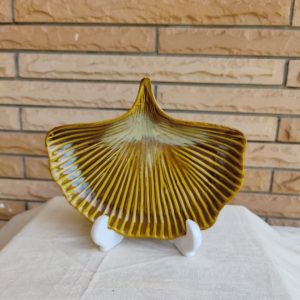 Leaf Shaped Serving Platter - Mustard