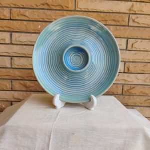 Spiral Ceramic Platter - Handcrafted